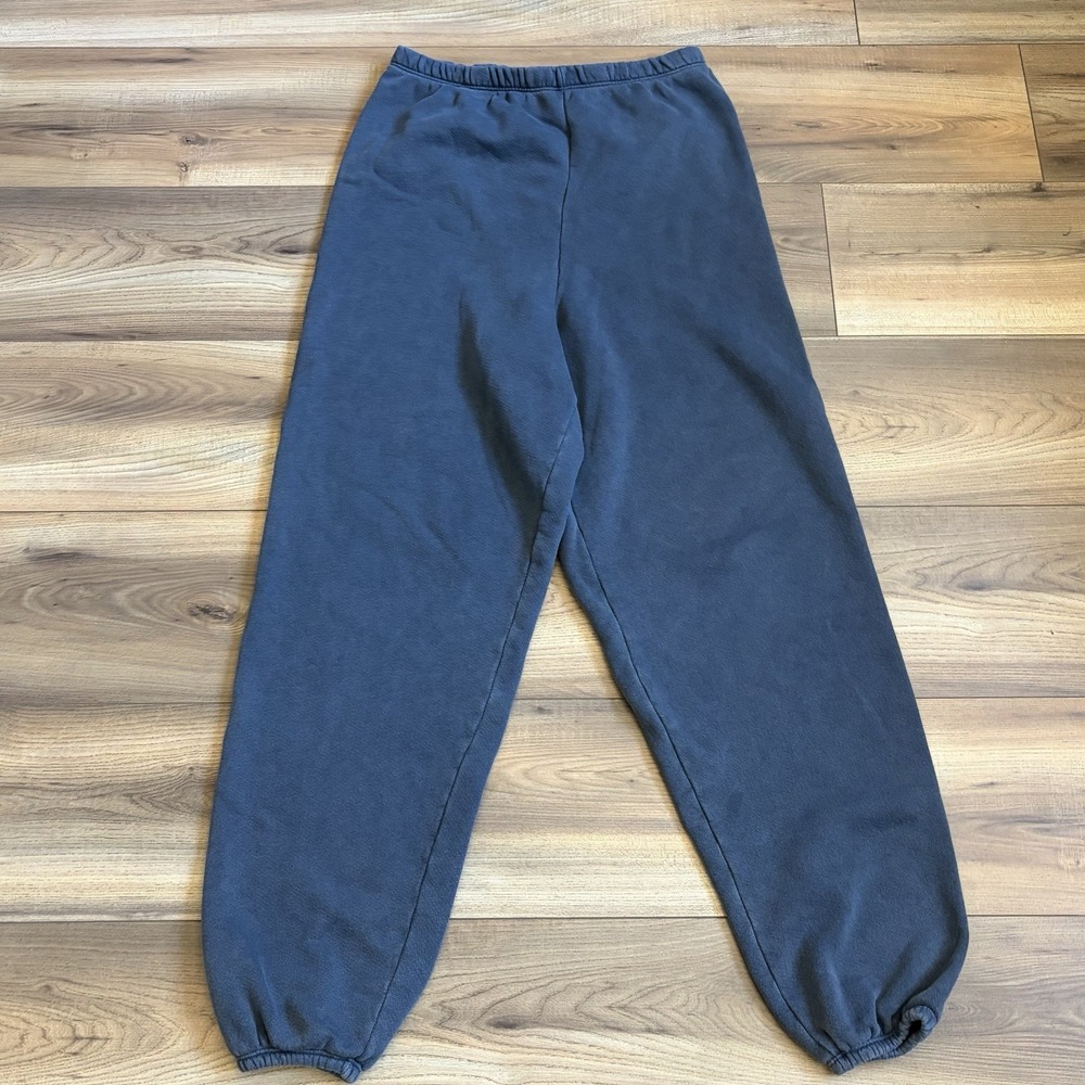 Joah Brown French Terry Oversized Jogger Sweatpants Women Small Washed Navy S/m